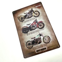 Табличка декоративная металл №13 Harley Davidson-1