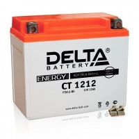 Аккумулятор YTX12-BS YTX14-BS CT1212 150-86-131 мм свинцово-кислотный сухой 12 Ач (DELTA)