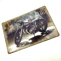 Табличка декоративная металл №06 Vintage Motorcycle