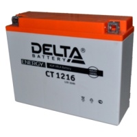 Аккумулятор YB16AL-A2 CT1216 205-70-162 мм свинцово-кислотный сухой 16 Ач (DELTA)