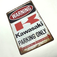 Табличка декоративная металл №32 Kawasaki Parking