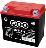 Аккумулятор YTX5L-BS SMT125 SMT12-5 114-70-106 мм свинцово-кислотный 5 Ач (WBR)