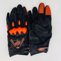 Перчатки Bomber черно-оранжевые текстильные (FOX) 2023