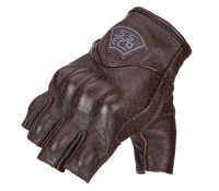 Перчатки без пальцев кожа перфорир. SCG-7115 коричневые (SSPEC)