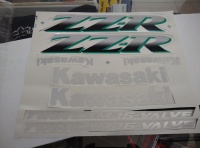 Комплект наклеек Kawasaki ZZR зеленые